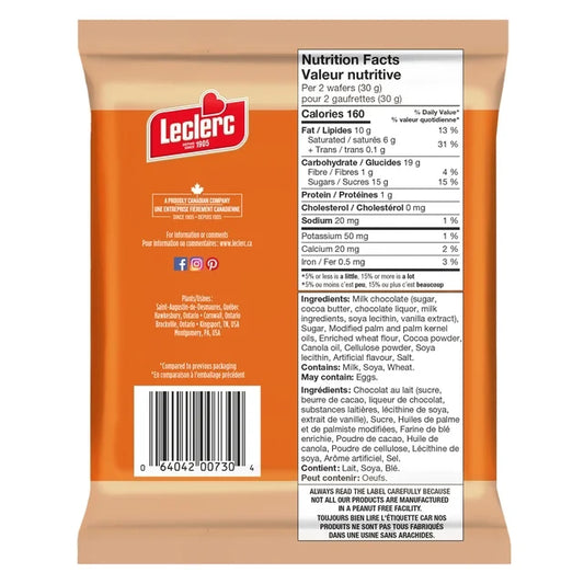 Biscuits Gaufrette Café au Lait Célébration Leclerc (240g)