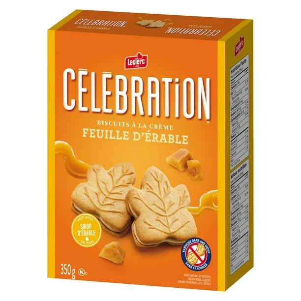 Biscuits feuilletés à la crème d'érable Leclerc Fête 350G