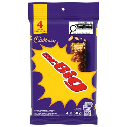 Lot de 4 barres de chocolat Cadbury Mr Big (4 x 50 g)