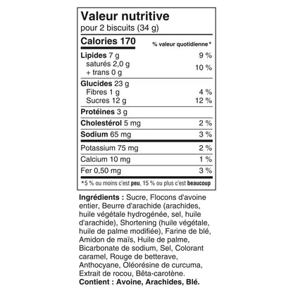 Biscuits sablés à l'avoine, beurre de cacahuète, version pirate