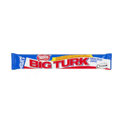 Barre de délice turc Nestle Big Turk, paquet de 2 barres (86 g)