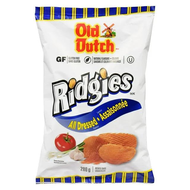 Croustilles Toutes Garnies Ridgies Old Dutch (280G)