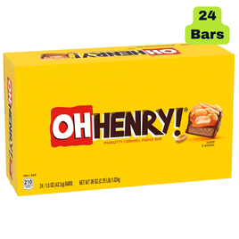 Oh Henry! Barres chocolatées Paquet de 24 (24 x 58G)