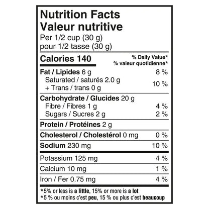 Biscuits salés saveur bacon fumé Crispers 145g
