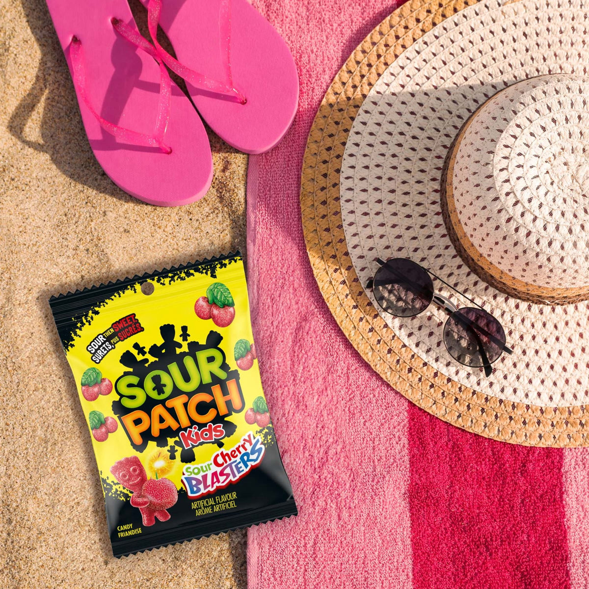 Bonbons Gommeux Cerise Acidulée Sour Patch Kids Blasters (308G)