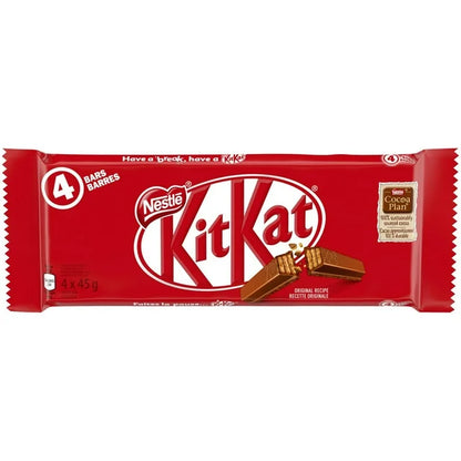 Tablette de chocolat Kit Kat de Nestlé, paquet de 4 (4 x 45g)
