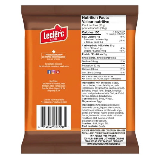 Biscuits aux doigts au chocolat au lait Leclerc Célébration (240 g)