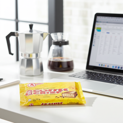 Barre chocolatée gaufrée Coffee Crisp paquet de 4 (50 g x 4)