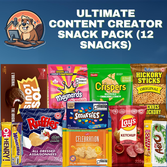 Pack Variété Ultime pour Créateur de Contenu (12 Snacks Pleine Taille)