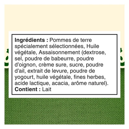 Croustilles Crème Sûre, Fines Herbes et Oignon Miss Vickie's 200 g