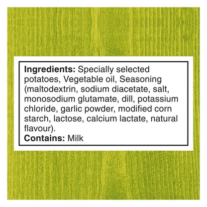 Ingredients list on a green background