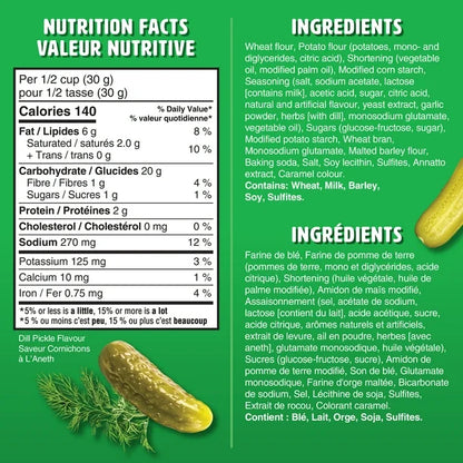 Craquelins saveur cornichon à l'aneth Crispers 145 g