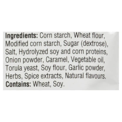 List of ingredients on a label with a white background