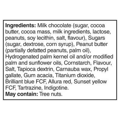 Sachet familial M&M's Chocolat au Lait et Beurre de Cacahuète (165g)
