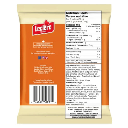 Leclerc Célébration Biscuits gaufrettes à la vanille (240G)