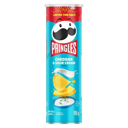 Pringles Croustilles de pommes de terre Cheddar et Crème sure (156g)
