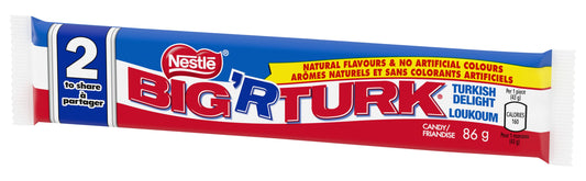 Nestle Big 'R Turk candy package with red, blue, and white colors.