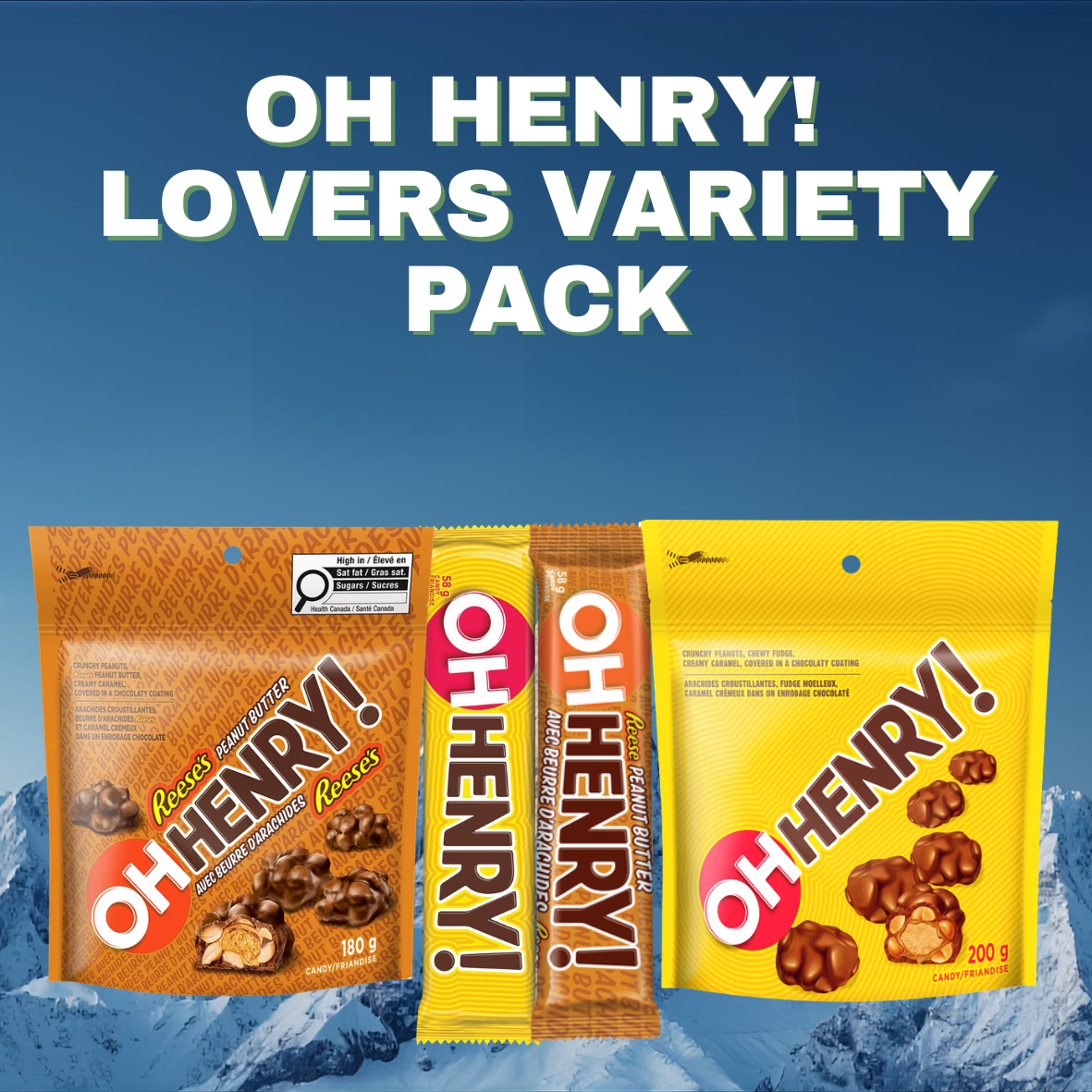 Oh Henry! Paquet varié pour les amateurs (488g / 1lb)